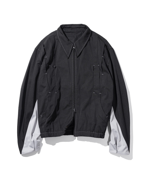 MASSNOUN(マスノウン)の「インバーテッドインシジョンブルゾンジャケットMSHJK001-BK(ブルゾン・メンズ・その他・LARGE/MEDIUM)」の1枚目の写真