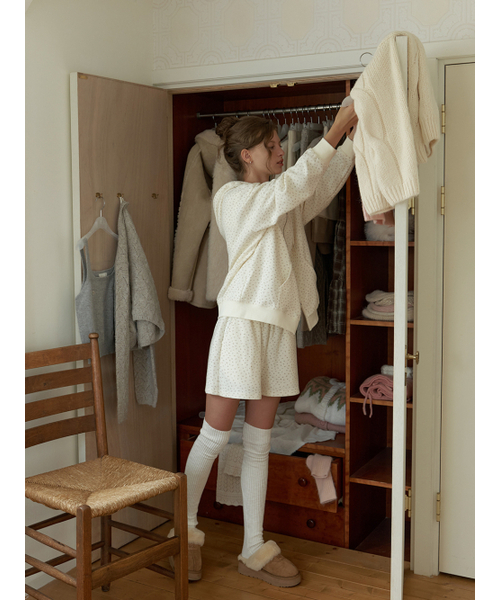 RE_L(リエル)の「Flowered waffle shorts (cream)(その他パンツ・レディース・その他・SMALL/MEDIUM)」の6枚目の写真