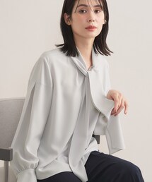 INDIVI | 【セレモニー／洗える】ジョーゼットボウタイブラウス(シャツ/ブラウス)