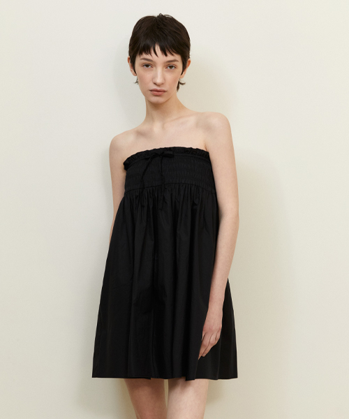 LADY VOLUME（レディーボリューム）の「OFF-SHOULDER SHIRRING DRESS_BLACK（ワンピース・レディース・その他・F）」の2枚目の写真
