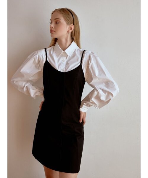 RE_L(リエル)の「Scone mini dress (black)(ワンピース・レディース・その他・MEDIUM/SMALL)」の1枚目の写真