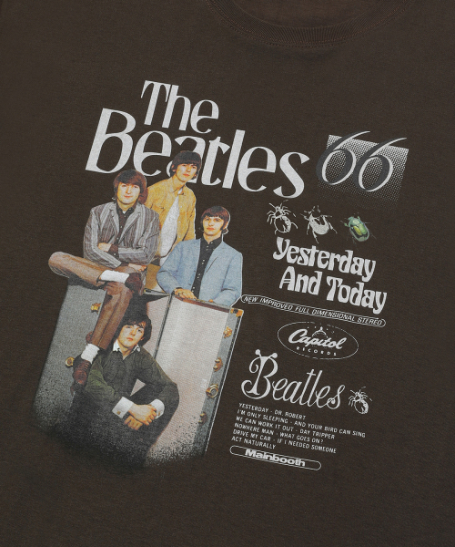MAINBOOTH（メインブース）の「[ビートルズ] イエスタデイTシャツ(ブラウン)（Tシャツ/カットソー・レディース・その他・3/2）」の4枚目の写真