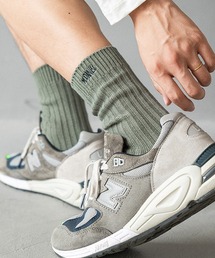 WESTBOY（ウエストボーイ）の「ワンポイントロゴ リブデザイン ミドル丈 カラーソックス WO25W6LG05（ソックス/靴下）」
