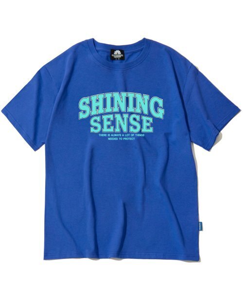 TRIPSHION(トリップション)の「SHINING SENSE VARSITY LOGO Tシャツ - ブルー(Tシャツ/カットソー・メンズ・その他・LARGE/MEDIUM/X-LARGE)」の1枚目の写真
