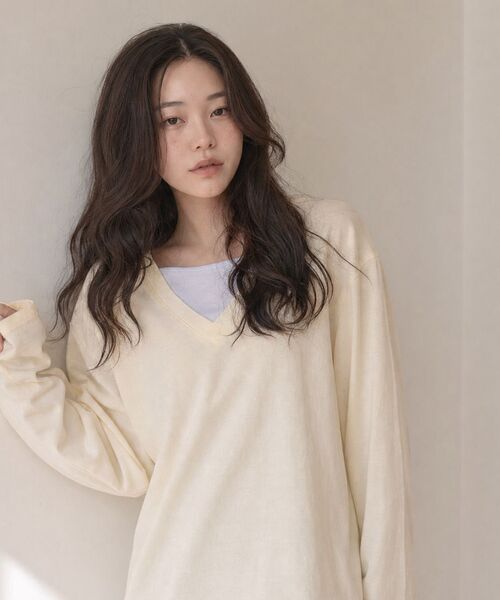 SAYUU(サユ)の「ピュアレイヤードTシャツレモン(Tシャツ/カットソー・レディース・ライトイエロー・FREE)」の9枚目の写真
