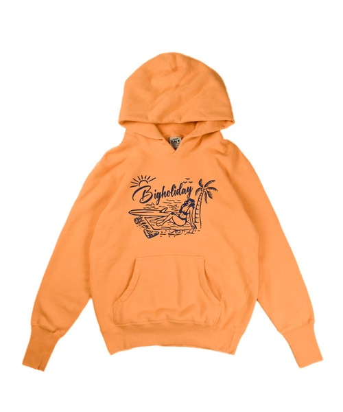 TMT（ティーエムティー）の「【TMT/ティーエムティー】VINTAGE SWEAT HOODIE TROPICAL（パーカー・メンズ・アイボリー/オレンジ/グリーン/ベージュ・X-LARGE/LARGE/MEDIUM/SMALL）」の4枚目の写真