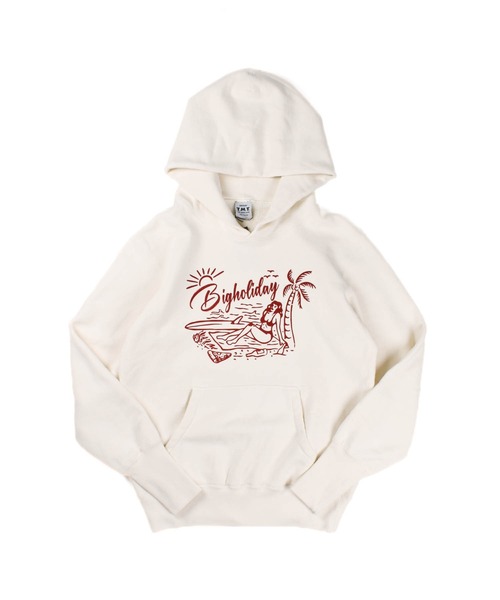 TMT（ティーエムティー）の「【TMT/ティーエムティー】VINTAGE SWEAT HOODIE TROPICAL（パーカー・メンズ・アイボリー/オレンジ/グリーン/ベージュ・X-LARGE/LARGE/MEDIUM/SMALL）」の17枚目の写真