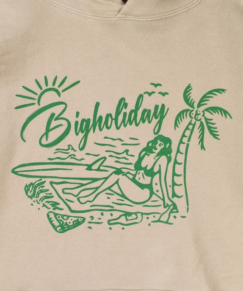 TMT（ティーエムティー）の「【TMT/ティーエムティー】VINTAGE SWEAT HOODIE TROPICAL（パーカー・メンズ・アイボリー/オレンジ/グリーン/ベージュ・X-LARGE/LARGE/MEDIUM/SMALL）」の11枚目の写真