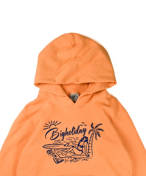 TMT（ティーエムティー）の「【TMT/ティーエムティー】VINTAGE SWEAT HOODIE TROPICAL（パーカー・メンズ・アイボリー/オレンジ/グリーン/ベージュ・X-LARGE/LARGE/MEDIUM/SMALL）」の13枚目の写真