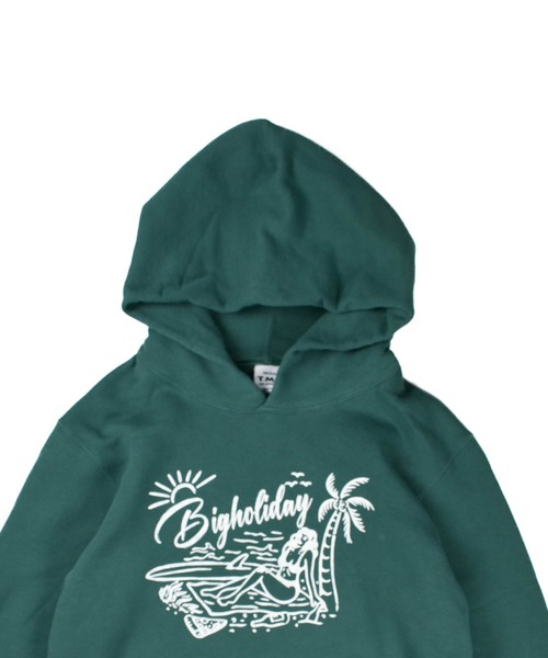 TMT（ティーエムティー）の「【TMT/ティーエムティー】VINTAGE SWEAT HOODIE TROPICAL（パーカー・メンズ・アイボリー/オレンジ/グリーン/ベージュ・X-LARGE/LARGE/MEDIUM/SMALL）」の6枚目の写真