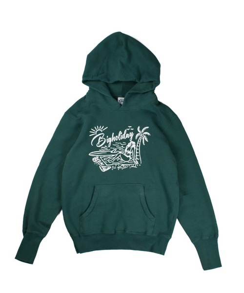 TMT（ティーエムティー）の「【TMT/ティーエムティー】VINTAGE SWEAT HOODIE TROPICAL（パーカー・メンズ・アイボリー/オレンジ/グリーン/ベージュ・X-LARGE/LARGE/MEDIUM/SMALL）」の5枚目の写真