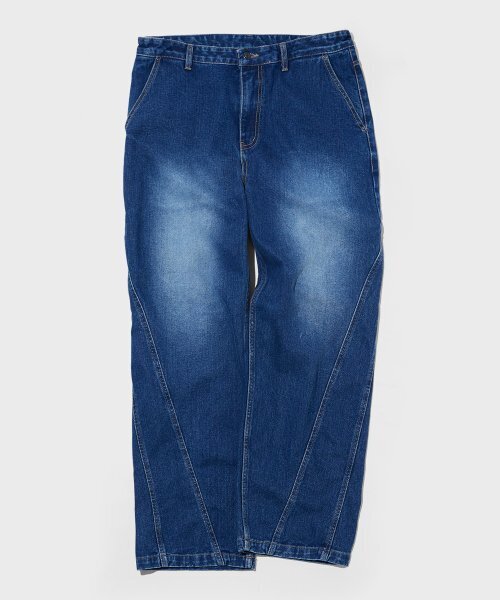 WMC(ダブリューエムシー)の「ダブルラインデニムパンツ_BLUE(デニムパンツ・メンズ・ブルー・36(XL)/30(M)/32(L))」の2枚目の写真