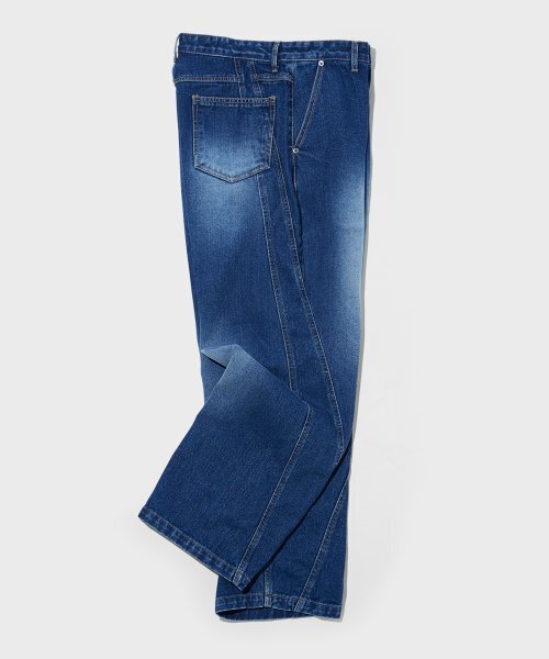 WMC(ダブリューエムシー)の「ダブルラインデニムパンツ_BLUE(デニムパンツ・メンズ・ブルー・36(XL)/30(M)/32(L))」の4枚目の写真