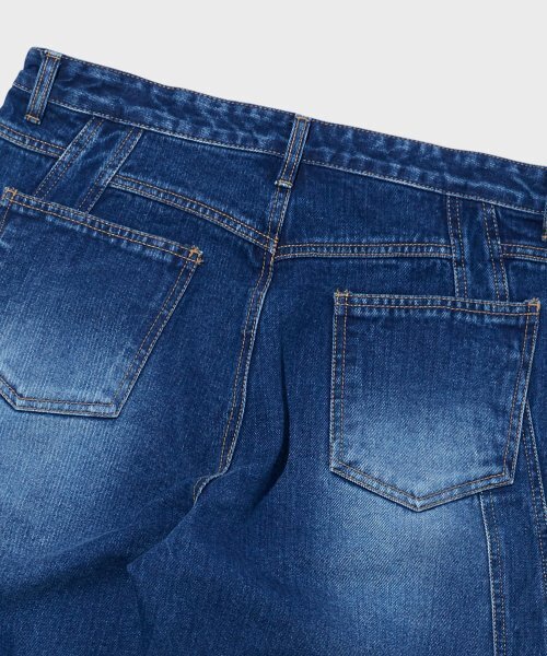 WMC(ダブリューエムシー)の「ダブルラインデニムパンツ_BLUE(デニムパンツ・メンズ・ブルー・36(XL)/30(M)/32(L))」の5枚目の写真