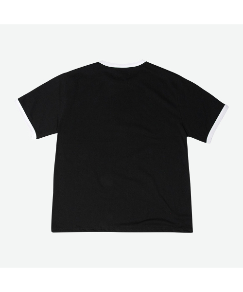 WEIRDWORLD（ウィアード ワールド）の「ワッペンリンガーTシャツブラック（Tシャツ/カットソー・レディース・ブラック・MEDIUM/LARGE/X-LARGE）」の2枚目の写真