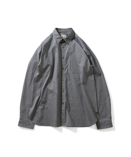 21FW Jane Silky Oxford Loosefit Shirts Dark Gray