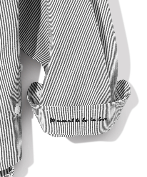 Diamond Layla(ダイアモンドレイラ)の「Side slit Stripe Cotton Shirt S139 Black(シャツ/ブラウス・レディース・その他・LARGE/MEDIUM)」の5枚目の写真