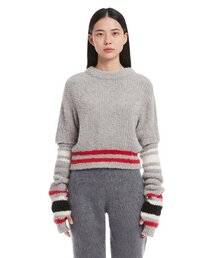 TRUNK PROJECT（トランクプロジェクト）の「Grey Detachable sleeves Sweater（ニット/セーター）」