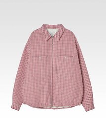 AFTERPRAY（アフタープレイ）の「オーバーサイズチェックパディッドシャケットレッド（その他アウター）」