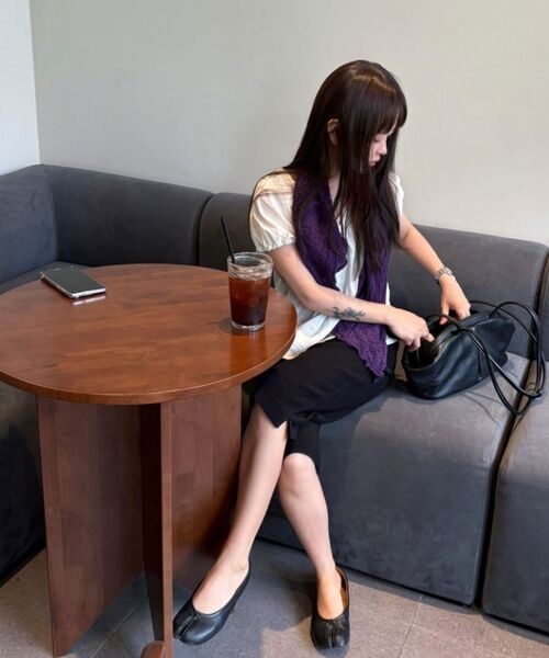 JULIAPEPE（ジュリアペペ）の「Amy Shirring Puff Blouse (Cream)（シャツ/ブラウス・レディース・その他・FREE）」の6枚目の写真
