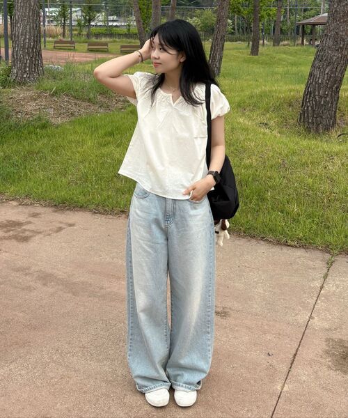 JULIAPEPE（ジュリアペペ）の「Amy Shirring Puff Blouse (Cream)（シャツ/ブラウス・レディース・その他・FREE）」の17枚目の写真