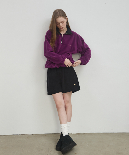 ANOETIC(アノエティック)の「BANDING CORDUROY SHORTS_BLACK(その他パンツ・レディース・ブラック・FREE)」の2枚目の写真
