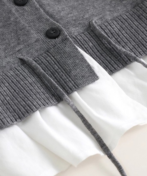 ONEP STAR(ワンピスター)の「レイヤード風ドッキングブラウス(シャツ/ブラウス・レディース・グレー・MEDIUM/LARGE/X-LARGE)」の5枚目の写真