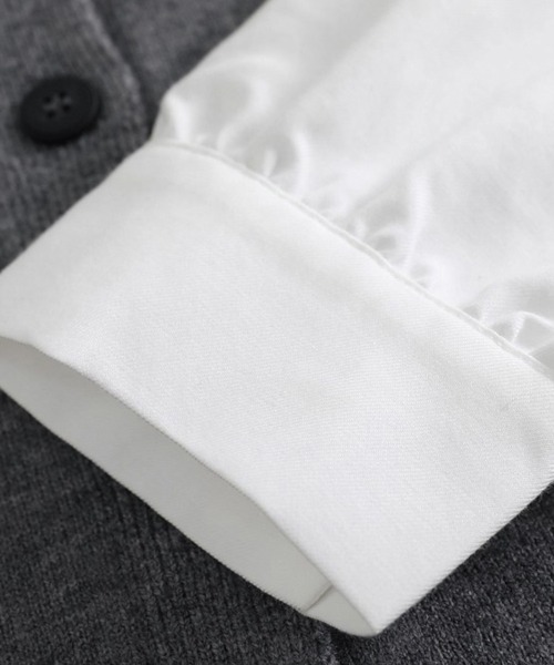 ONEP STAR(ワンピスター)の「レイヤード風ドッキングブラウス(シャツ/ブラウス・レディース・グレー・MEDIUM/LARGE/X-LARGE)」の3枚目の写真