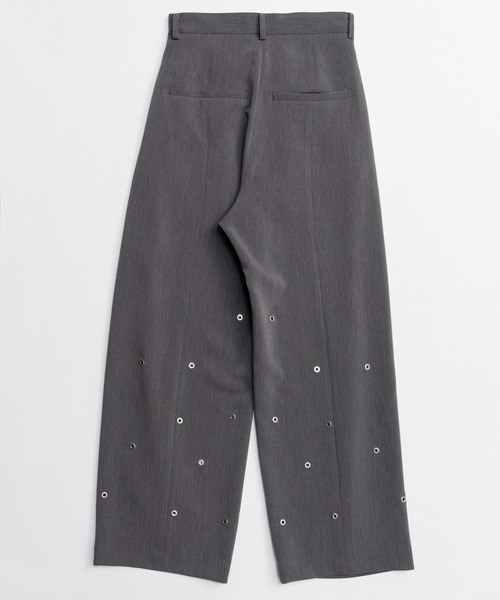 MAISON SPECIAL(メゾンスペシャル)の「Eyelet Tuck Pants/アイレットタックパンツ(その他パンツ・レディース・グレー・38/36)」の19枚目の写真