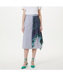 the studio k（ ）の「スカーフレイヤードスカート（ネイビー）（スカート）」