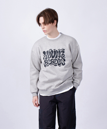 ヤングブロス オーバーサイズ 裏起毛 スウェットTシャツ グレー