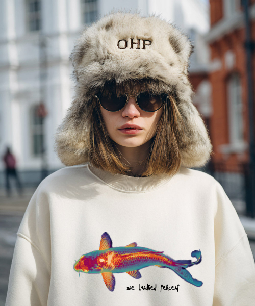 OHP(ワンハンドレッドパーセント)の「OHPxHARMONIA サーモフィッシュ 裏起毛 スウェット(スウェット・メンズ・ダークグレー/Beige/ブラック・2XL/M(95)/L/XL/3XL/4XL)」の6枚目の写真