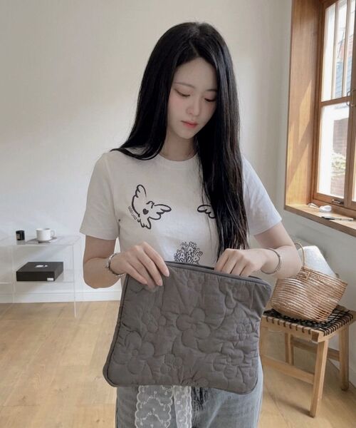 HOLAREST(オラ レスト)の「Hola Drawing T-shirt (Pure White)(Tシャツ/カットソー・レディース・その他・SMALL/MEDIUM)」の2枚目の写真