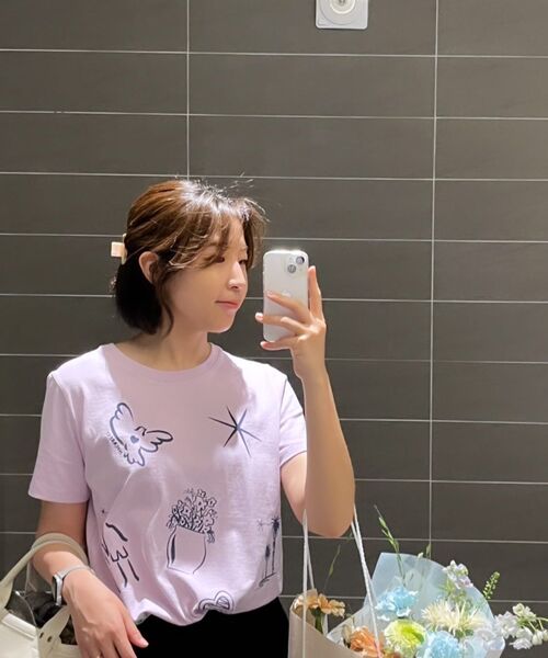 HOLAREST(オラ レスト)の「Hola Drawing T-shirt (Pure White)(Tシャツ/カットソー・レディース・その他・SMALL/MEDIUM)」の4枚目の写真