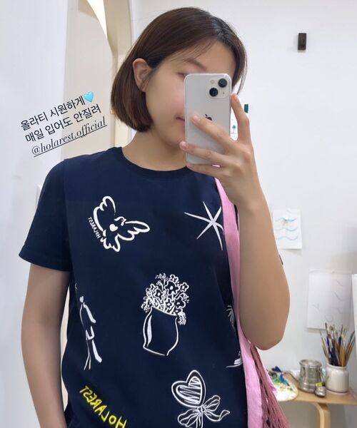 HOLAREST(オラ レスト)の「Hola Drawing T-shirt (Pure White)(Tシャツ/カットソー・レディース・その他・SMALL/MEDIUM)」の5枚目の写真