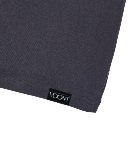 VOONT(ブント)の「VT Basic Tee (CHARCOAL)(Tシャツ/カットソー・レディース・チャコール・SMALL/MEDIUM)」の3枚目の写真