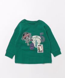 hakka baby（ハッカベビー）の「[ベビー]ワッペンプリントミニ裏毛裏起毛トレーナー（スウェット）」