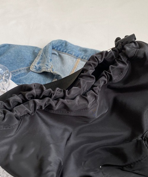 c.u.l(シーユーエル)の「A4収納可 大容量 ナイロン マザーズバッグ ポケットあり ショルダーバッグ cula1365(ショルダーバッグ・レディース・ブラック・FREE)」の5枚目の写真