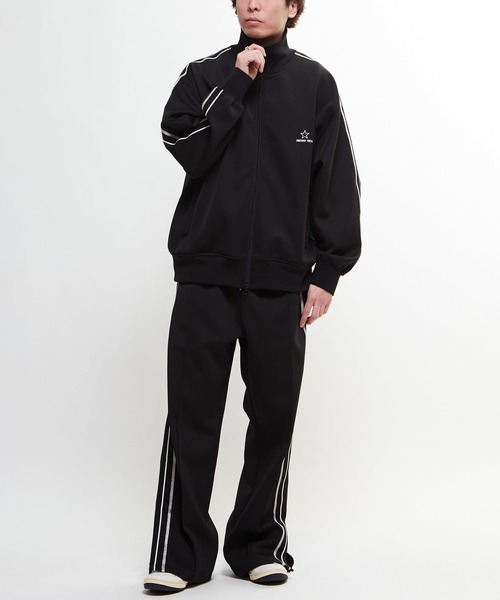 CONVERSE TOKYO（コンバーストウキョウ）の「SIDE LINE LOOSE TRACK PANTS（その他パンツ・レディース・ライトグレー/チャコールグレー/オリーブ/ブラック・MEDIUM/LARGE/SMALL）」の9枚目の写真
