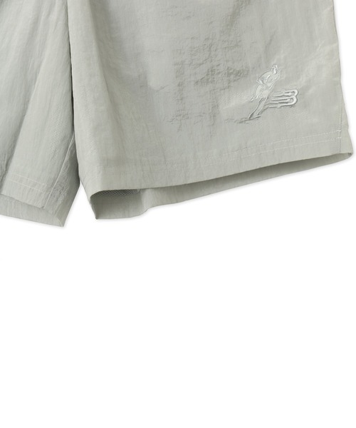NEW BALANCE(ニューバランス)の「New Balance Shohei Signature Crinkle Nylon Short / ニューバランス オオタニ ショウヘイ シグネチャークリンクルナイロンショーツ(その他パンツ・メンズ・グレー/ブラック・M/L/XL)」の4枚目の写真