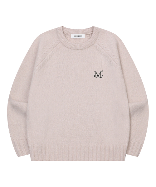 MUCENT(ムセント)の「モネ ナグラン ラウンドネック ニット (4カラー)(ニット/セーター・レディース・ネイビー/グレー/レッド/Beige・FREE)」の12枚目の写真