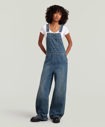 Straight Leg Dungaree/ワイドストレートデニムサロペット