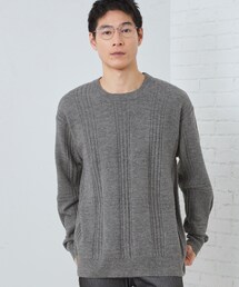 【優しい肌触り】カシミヤタッチ チェックニット 洗濯機OK