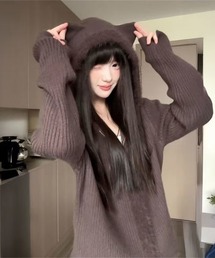 猫耳 ねこみみ」に該当するパーカー（ジップアップ）ファッション通販