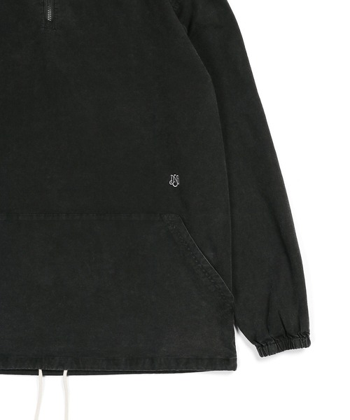 The DUFFER of ST.GEORGE（ザダファーオブセントジョージ）の「SULFUR DYE OXFORD PULLOVER HOODIE SHIRTS：サルファ染め オックスフォード シャツパーカー フードシャツ シャツアウター（パーカー・メンズ・ブラック/グリーン/オレンジ・SMALL/MEDIUM/LARGE/X-LARGE）」の19枚目の写真