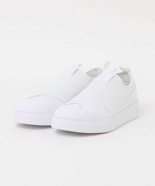 adidas(アディダス)の「ADIDAS アディダス STREETTALK SLIPON ストリートトーク スリッポン KK0374 FTWR/FTWR/FTWR(スニーカー・メンズ・ホワイト・24.0cm/23.5cm/23.0cm/22.5cm/22.0cm/28.0cm/27.5cm/27.0cm/26.5cm/26.0cm/25.5cm/25.0cm/24.5cm)」の2枚目の写真
