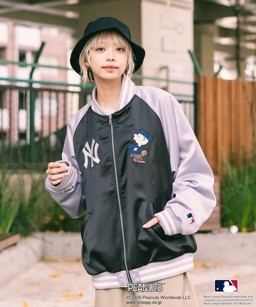 PEANUTS（ピーナッツ）の「【PEANUTS×MLB】オリジナルデザイン 和柄スカジャン ドジャース ヤンキース カブス スーベニア（スカジャン・メンズ・その他/その他2/その他1・MEDIUM/LARGE/X-LARGE）」の5枚目の写真