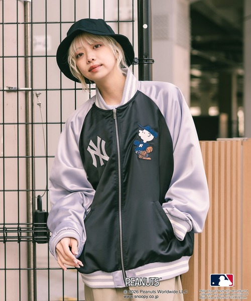 PEANUTS（ピーナッツ）の「【PEANUTS×MLB】オリジナルデザイン 和柄スカジャン ドジャース ヤンキース カブス スーベニア（スカジャン・メンズ・その他/その他2/その他1・MEDIUM/LARGE/X-LARGE）」の12枚目の写真