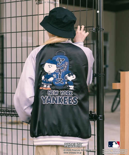 PEANUTS（ピーナッツ）の「【PEANUTS×MLB】オリジナルデザイン 和柄スカジャン ドジャース ヤンキース カブス スーベニア（スカジャン・メンズ・その他/その他2/その他1・MEDIUM/LARGE/X-LARGE）」の14枚目の写真