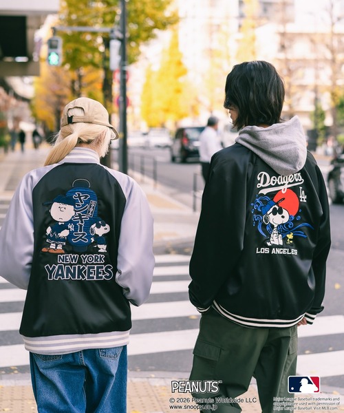 PEANUTS（ピーナッツ）の「【PEANUTS×MLB】オリジナルデザイン 和柄スカジャン ドジャース ヤンキース カブス スーベニア（スカジャン・メンズ・その他/その他2/その他1・MEDIUM/LARGE/X-LARGE）」の16枚目の写真
